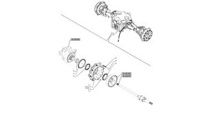 47924204 wheel hub for New Holland T6070 wheel tractor