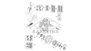 hub roda CC129021 untuk John Deere 960