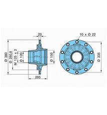 маточина BPW 03.272.48.46.0 до напівпричепа