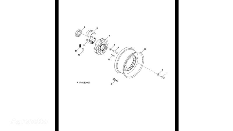 John Deere 8345R wheel hub for John Deere 8345R wheel tractor