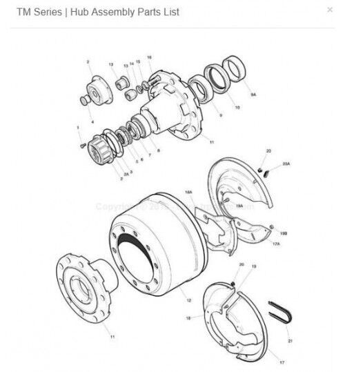 Ror 14205190 wheel hub for semi-trailer