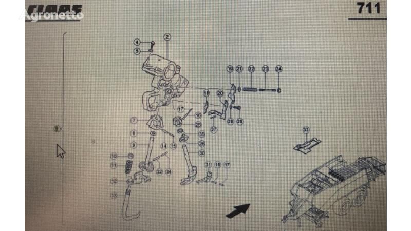 Claas 00 0855 720 0/00 0855 718 0/aparat wiążący/Quadrant 2200 Advanta Knüpfapparat für Ballenpresse