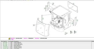 الزجاج الأمامي Liebherr 8922889 لـ لودر حفار Liebherr L550