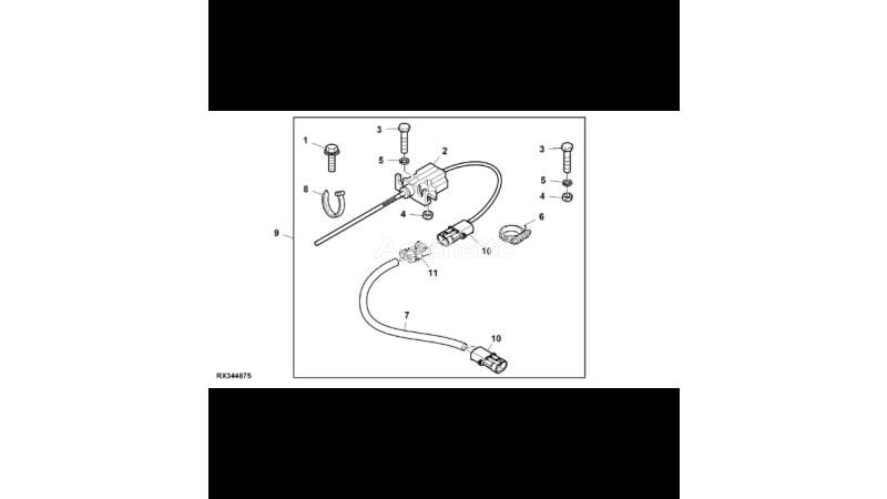 RE21519 leidingcircuit voor John Deere 8345R wielen trekker