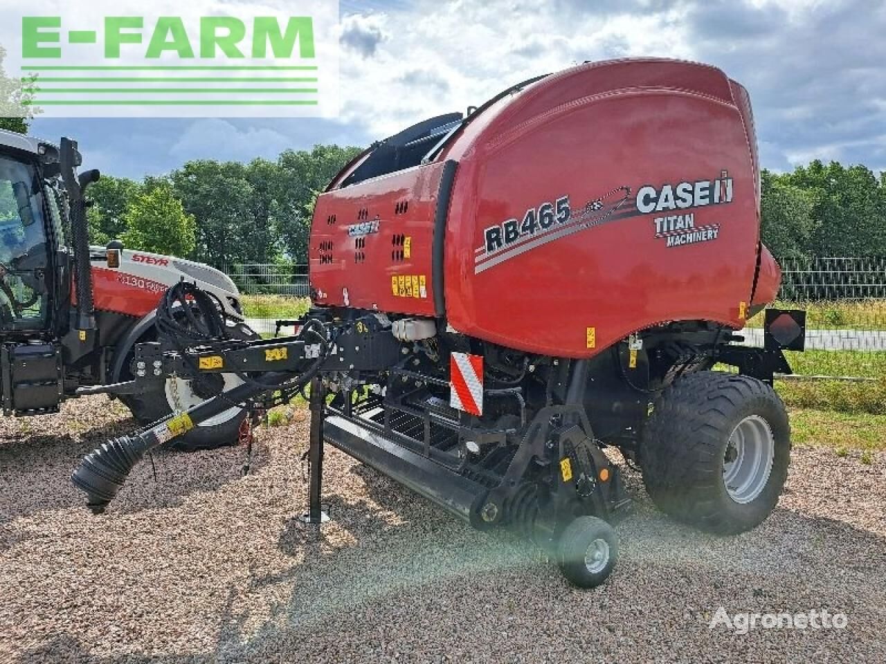 آلة جمع وكبس وحزم الأعلاف Case IH rb 465 vc rotor cutter