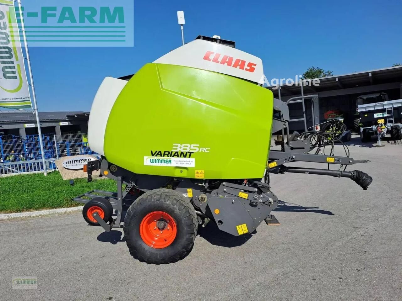 آلة جمع وكبس وحزم الأعلاف Claas variant 385 rc - Agroline