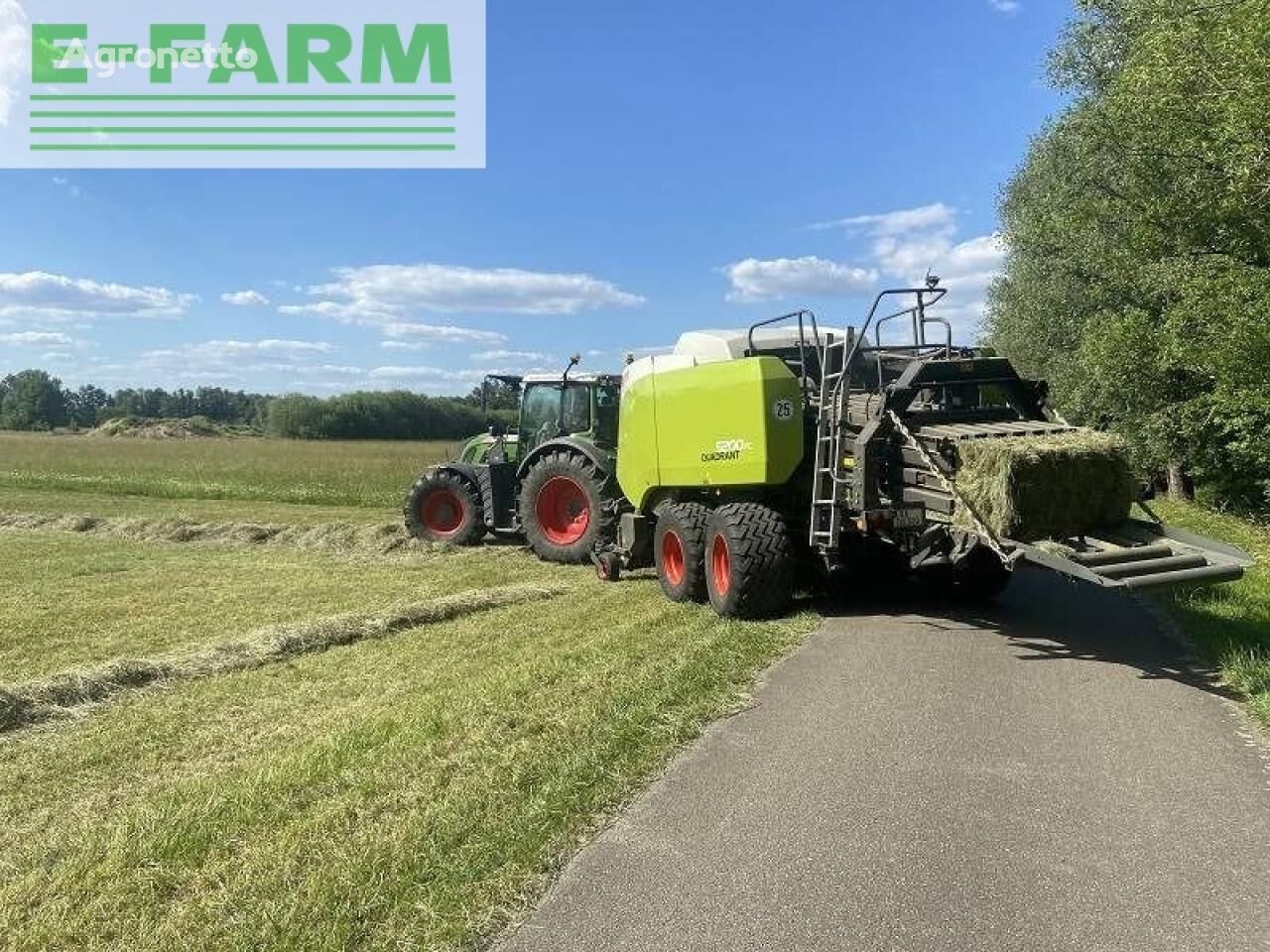 quadrant 5200 fc t+st lenkachse square baler