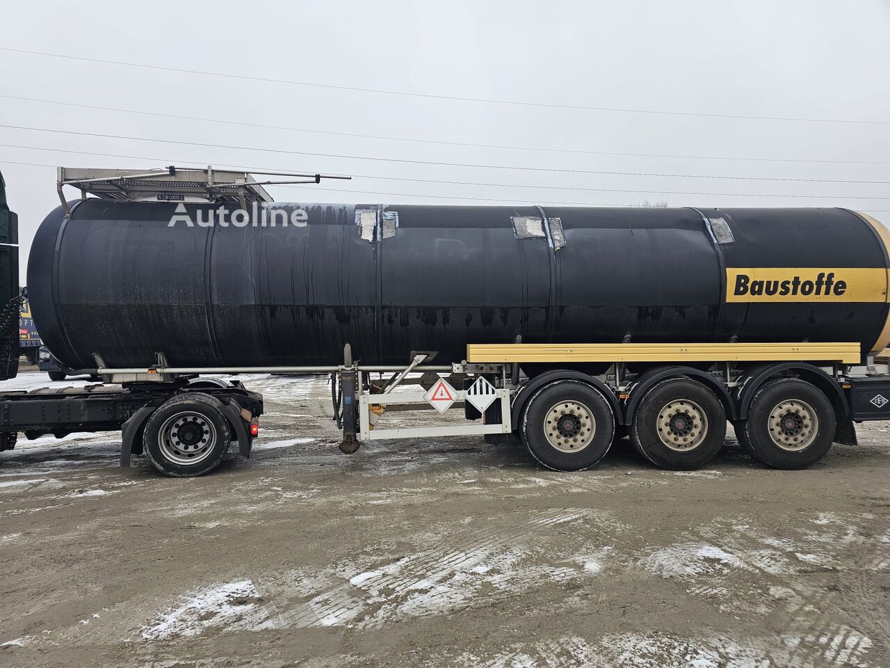 Feldbinder TSA 30 3-1 bitumen tank semi-trailer cisterna de betún