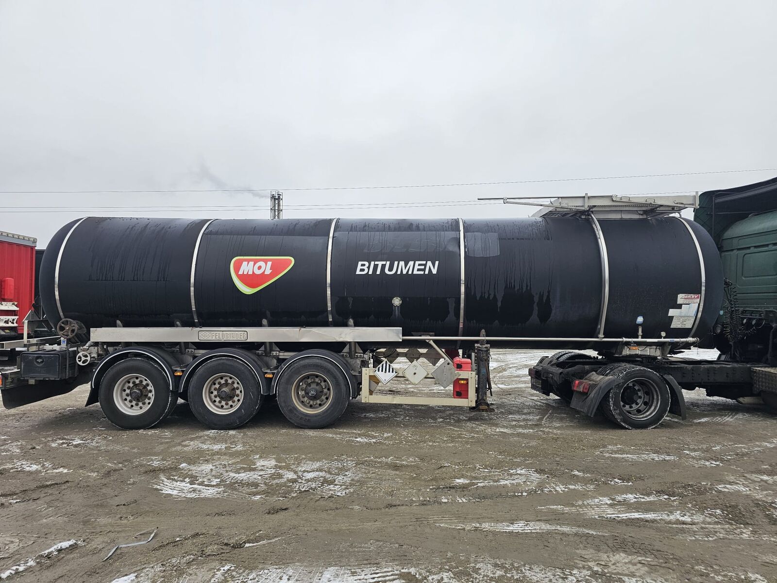 Feldbinder TSA 30 3-1 bitumen tank semi-trailer bitumen tartály