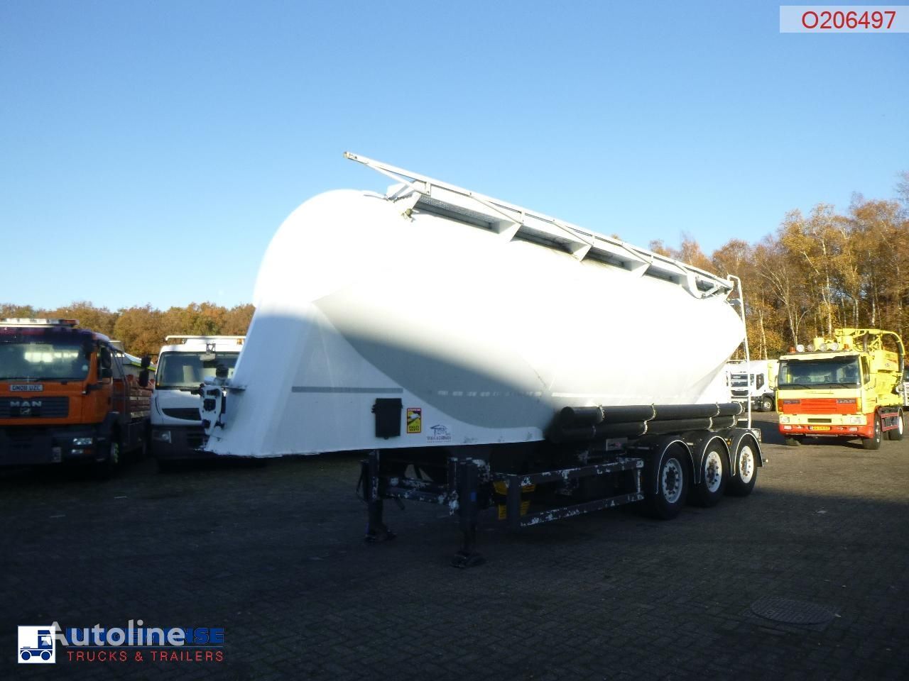 Ardor (Turbo's Hoet) Powder tank alu 39 m3 / 1 comp cement tank trailer