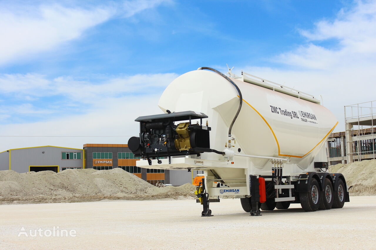 cisternă transport ciment Emirsan 2024 W Type Cement Tanker Trailer from Factory nouă