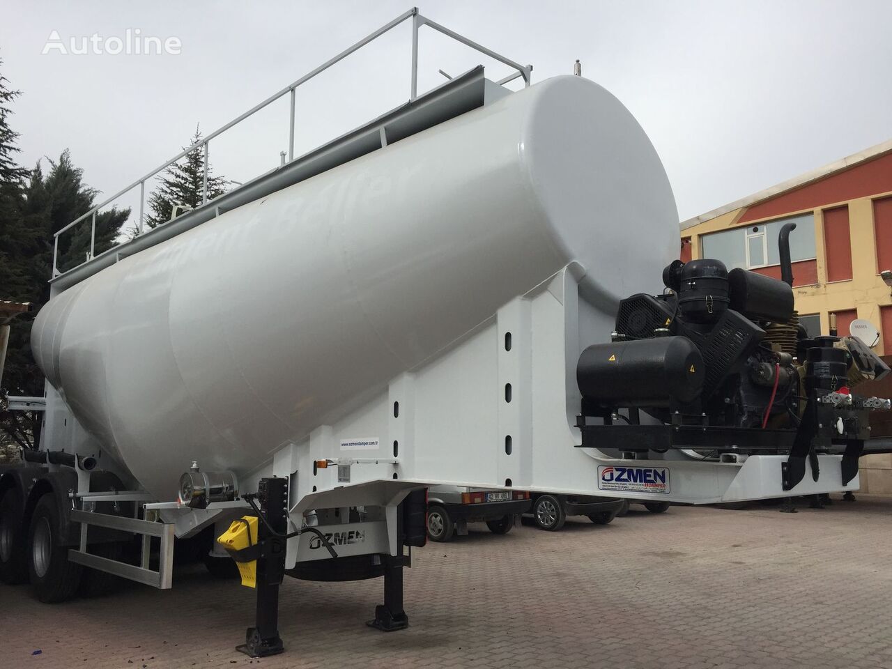 нови цистерна за превоз на цемент Özmen Damper 37-45 m3 CEMENT BULK SEMI TRAILER - DIESEL ENGINE