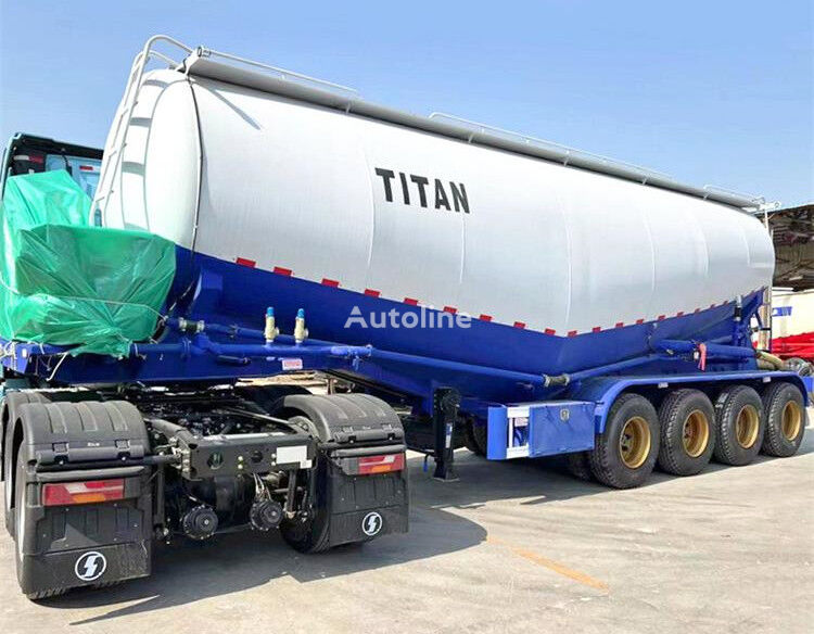 new TITAN 4 Axle 45cbm Bulk Cement Tanker Trailer Price - Z cement tank trailer