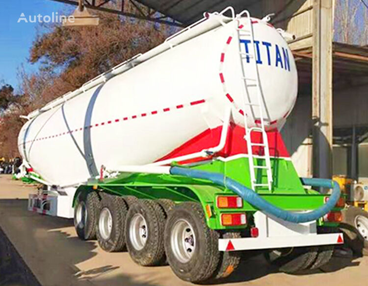 citerne de ciment TITAN 4 Axle Dry Bulk Cement Transport Vehicle for Sale - W neuve