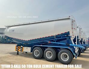 citerne de ciment Titan 3 Axle 50 Ton Bulk Cement Trailer for Sale neuve