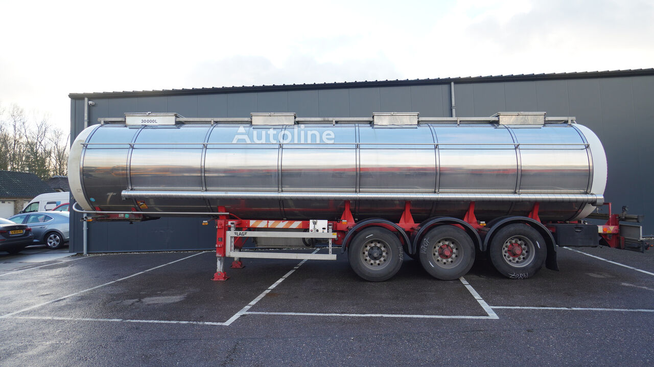 عربة الصهريج لنقل المواد الكيميائية Burg 3 AXLE TANK CHEMIE TRAILER 30.000LTR