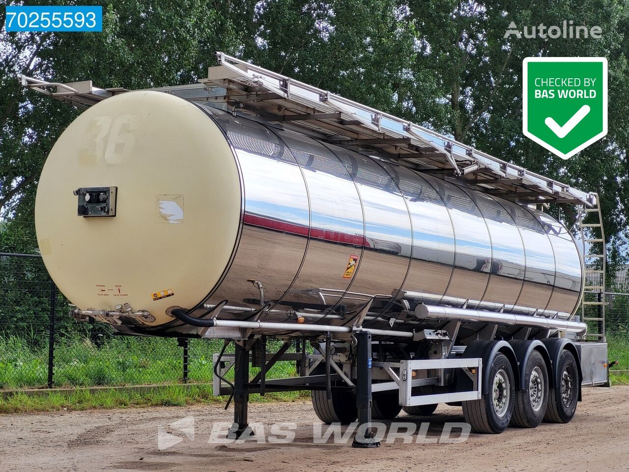 citerne chimique Feldbinder TSA 33 32.500Ltr NL-Trailer