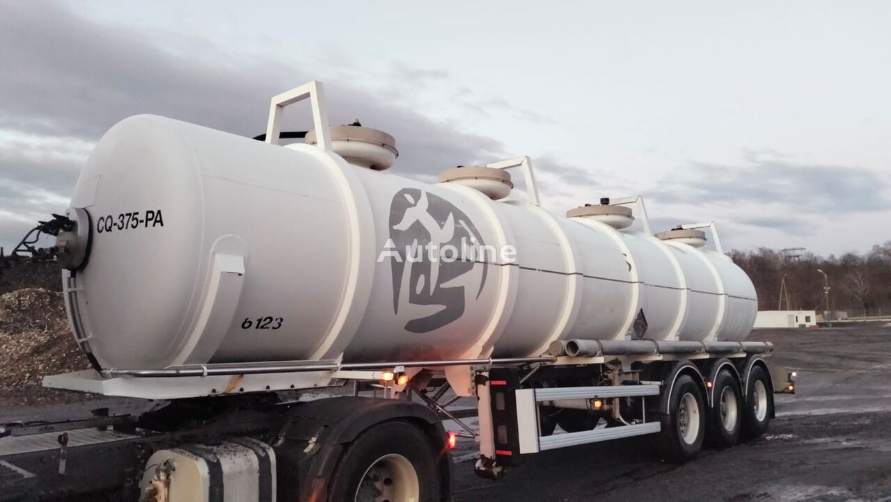 Guhur ADR L4BN/ chemiczna / polyester / poj. 24.600L chemical tank trailer