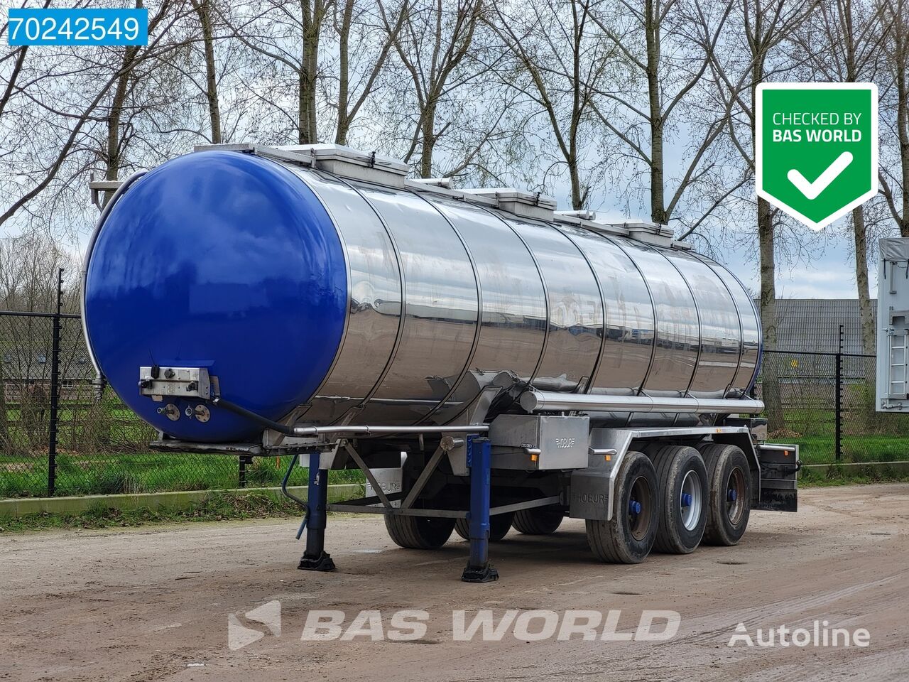 cisterna alimentare Burg 26.930 liter TÜV 03/25 NL-Trailer 26.930 Ltr 1-Comp Biertank