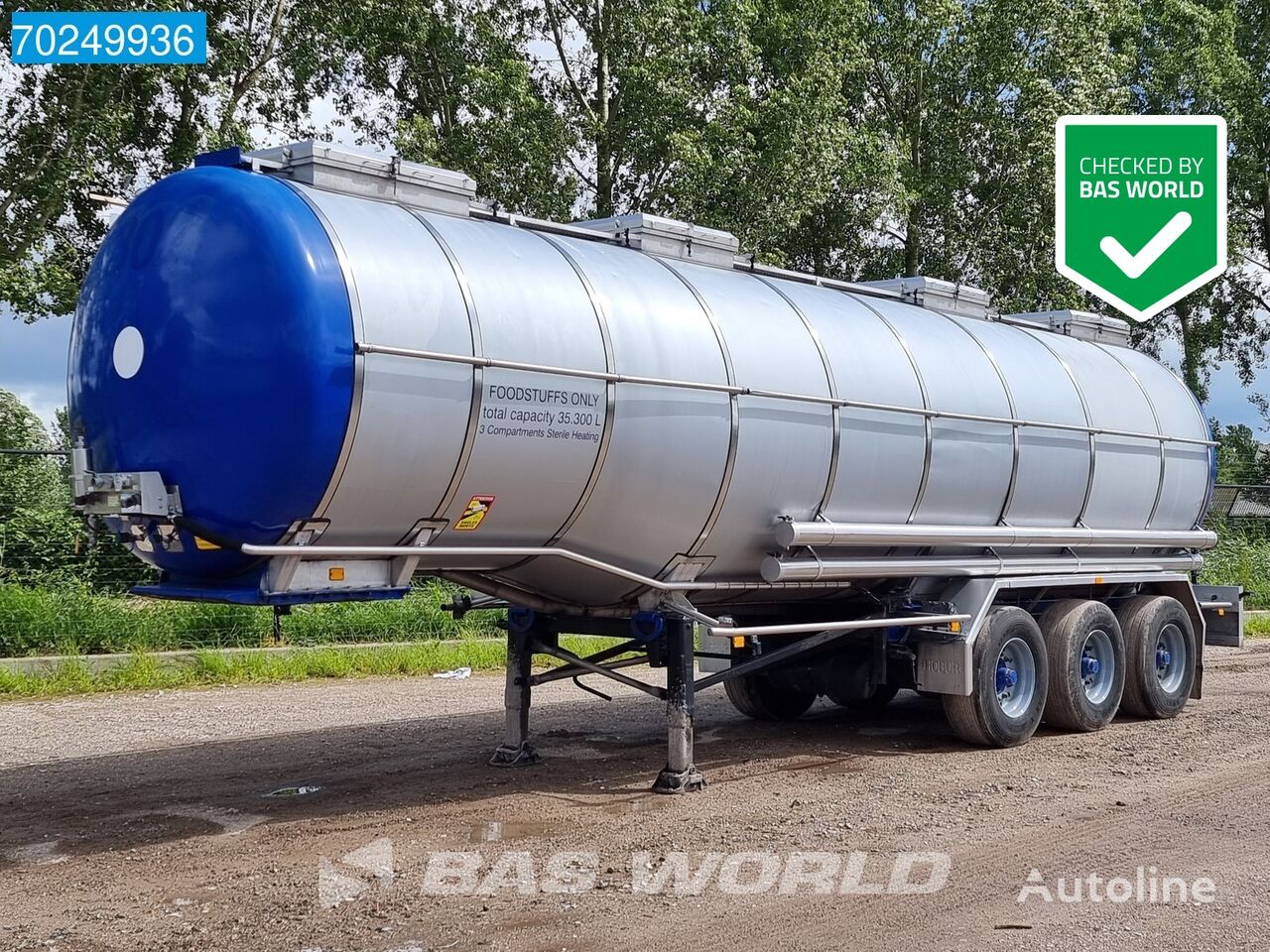 пищевая цистерна Burg BPO 12-27 Z Biertank TUV 12/2024 35.300Ltr 1-Comp