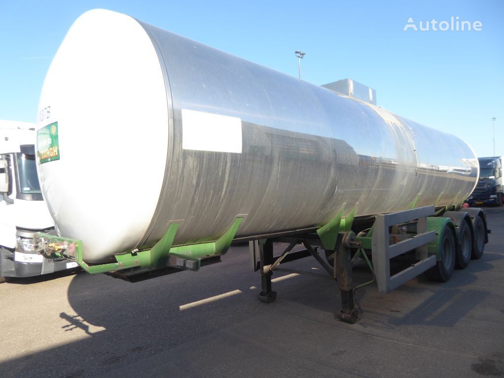 Burg Clayton Foodstuff tanker 1 compartment, isolated, RVS, 38000 lit cisterna alimentaria