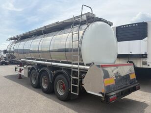 Feldbinder Lebensmitteltank, ca. 34.000l, 3 Kammern, Trommelbremsen food tank