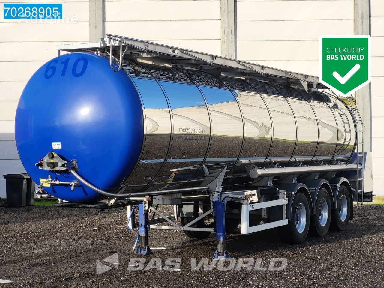 LAG O-3-ST NL-Trailer 32.000Lt TÜV 06/25 cisterna alimentaria