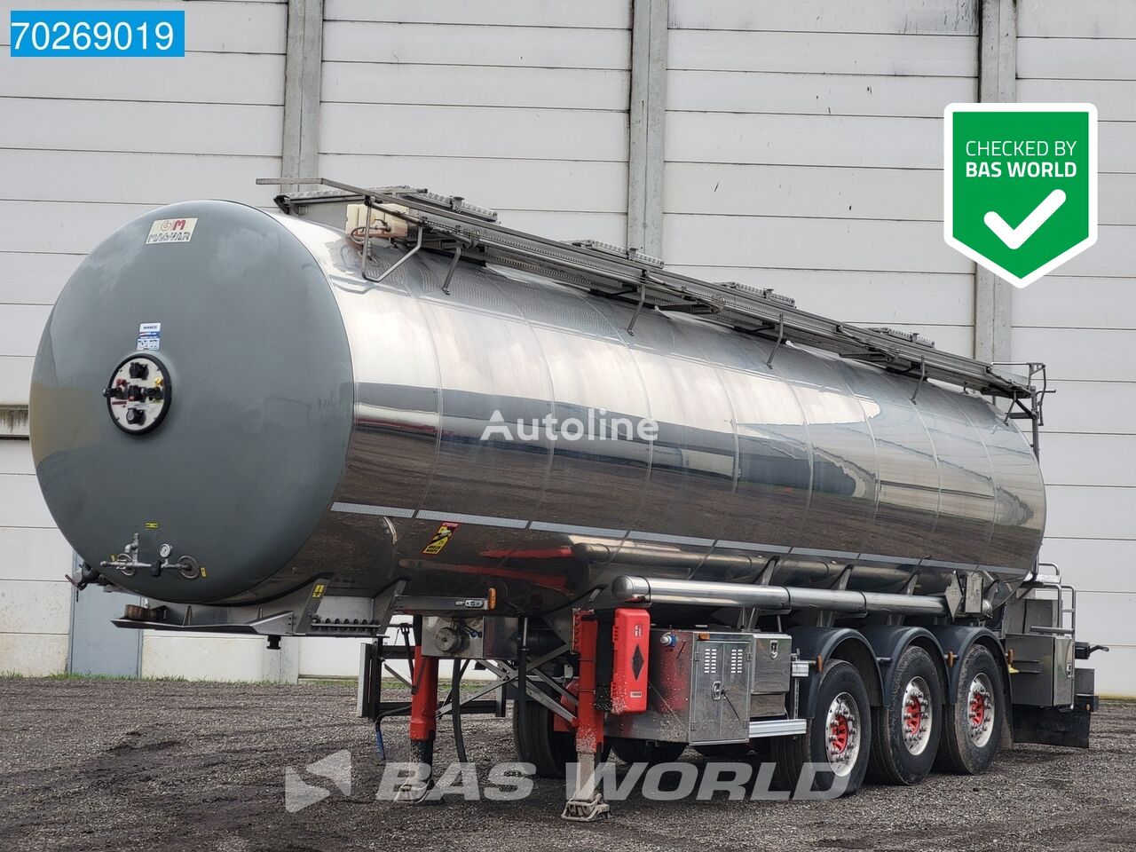 citerne alimentaire Magyar SR 3 axles ADR - Alcohol - 4Comp. 33.000Ltr Inox Steel