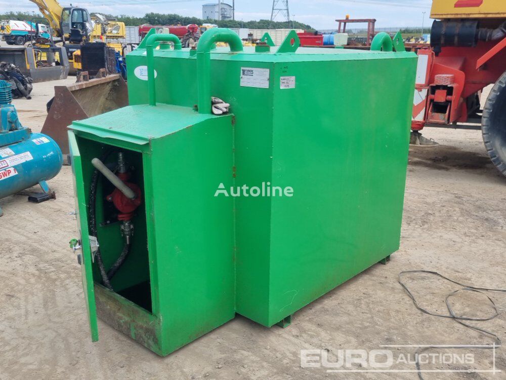 1500 Litre Static Bunded Fuel Tank, Manual Pump fuel storage tank