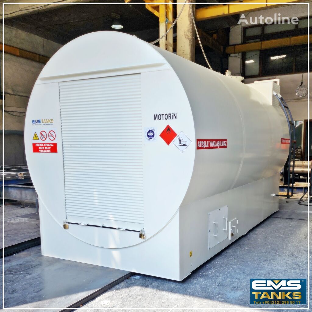 new EMS Tanks 10.000 LİTRE Kapasiteli Yerüstü Akaryakıt Tankı Kepenk Sistemli fuel storage tank