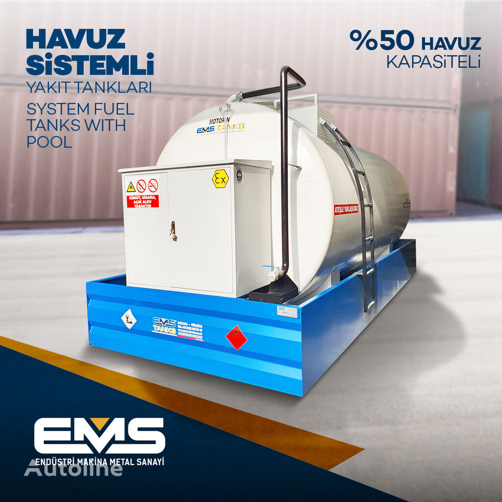 new EMS Tanks 15.000 Litre Kapasiteli Akaryakıt Tankı %50 Taşma Havuz Sistemli fuel storage tank