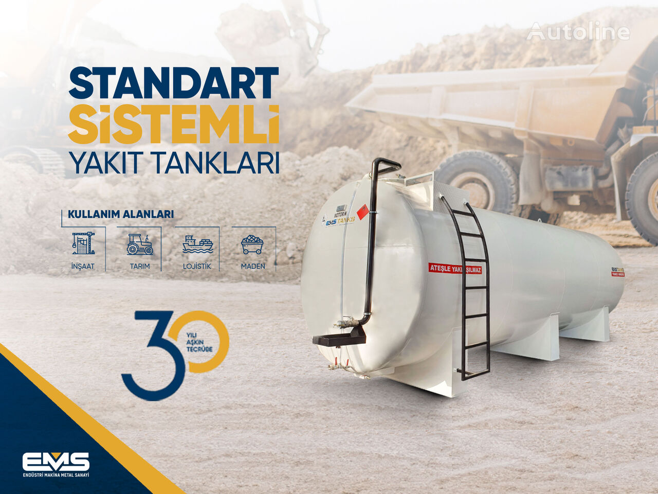 new EMS Tanks 35.000 LT YERÜSTÜ AKARYAKIT TANKLARI fuel storage tank