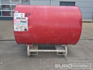 خزان تخزين الوقود Fuel Proof 2000 Litre Static Bunded Fuel Bowser, Manual Pump, Flow Meter
