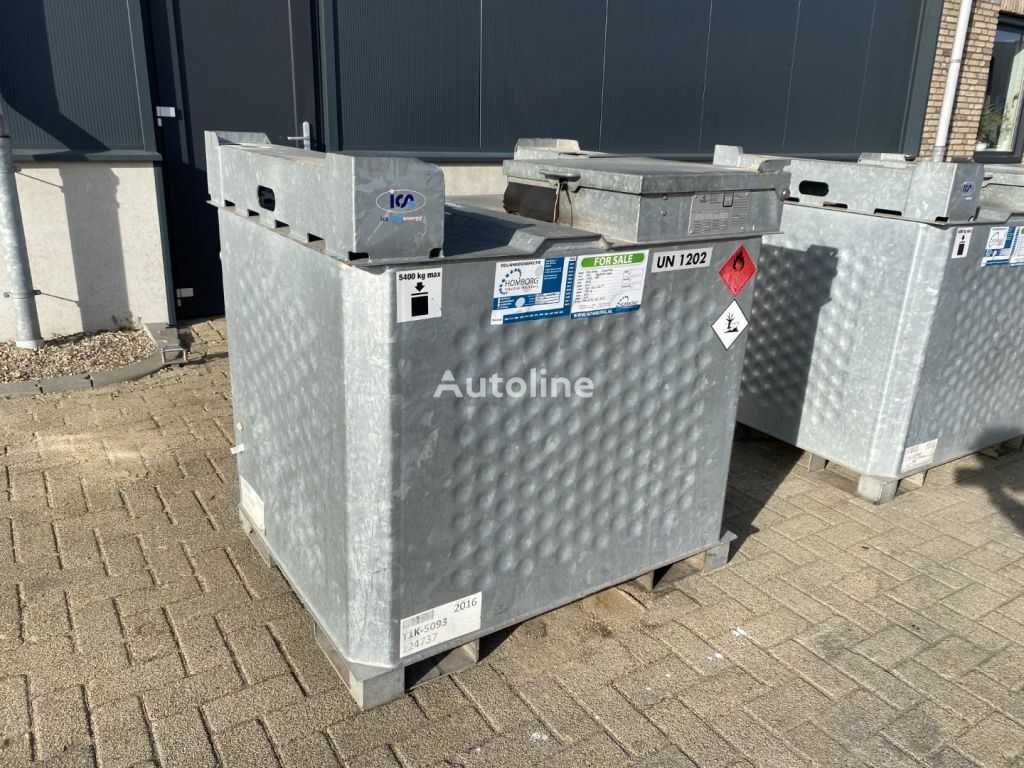 réservoir de stockage de carburant IBC  Rietberg 1000 liter IBC Dieseltank Gegalvaniseerd