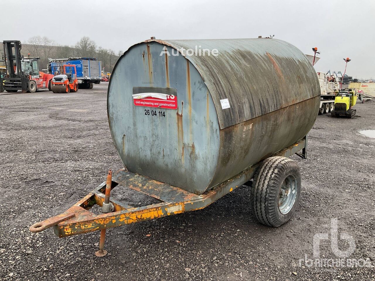 serbatoio di stoccaggio del carburante Trailer Engineering 2140 L Trailer Mounted Poly Diesel