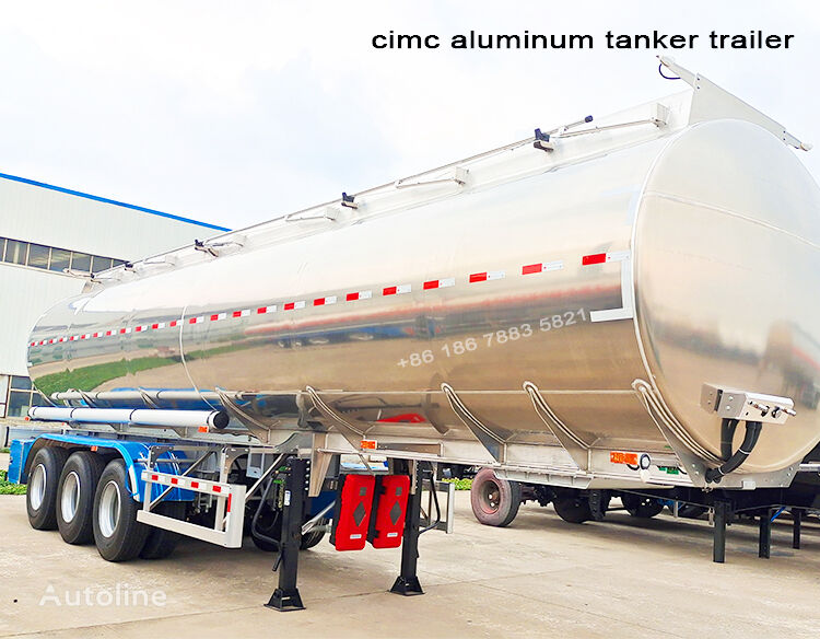 new CIMC Aluminum Tanker Trailer for Sale fuel tank semi-trailer