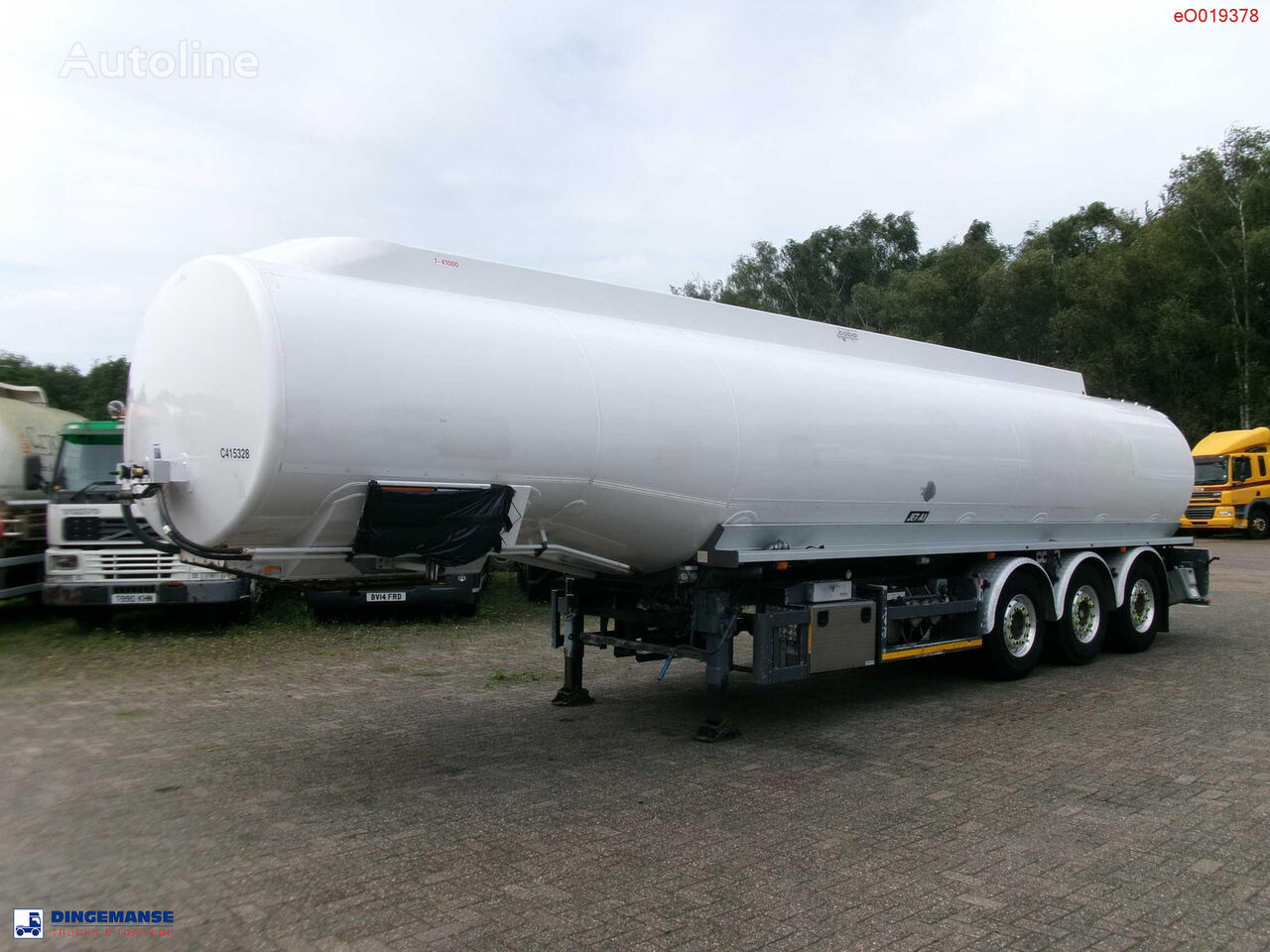 Cobo Fuel tank alu 43 m3 / 1 comp + pump fuel tank semi-trailer