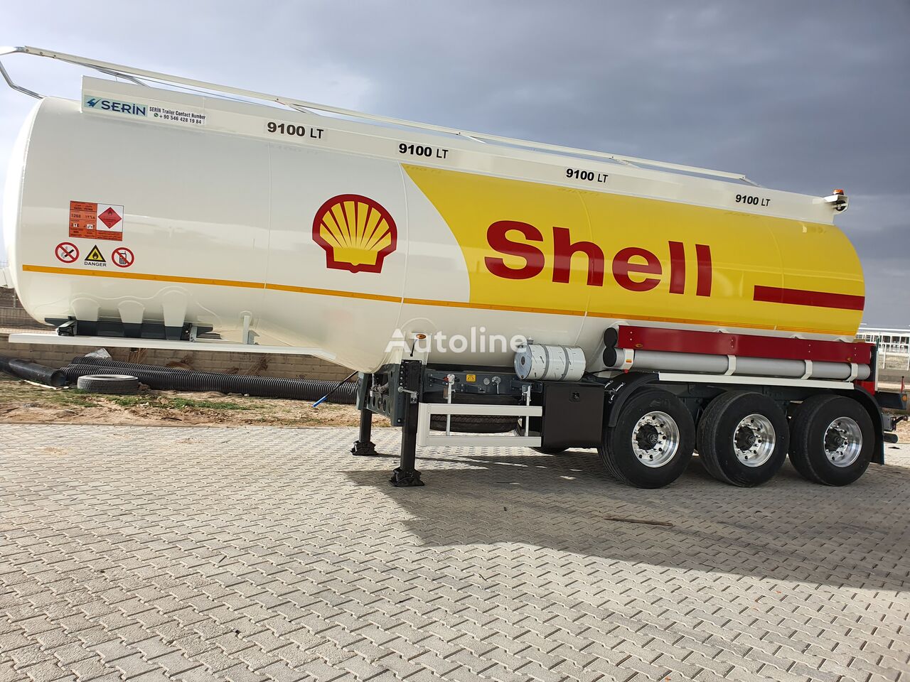 neuer Serin Aluminium Fuel Tank Semi Trailer Tankwagen für Heizöl und Diesel