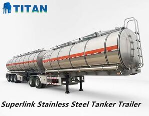new Titan Superlink Stainless Steel Tanker Trailer for Sale fuel tank semi-trailer