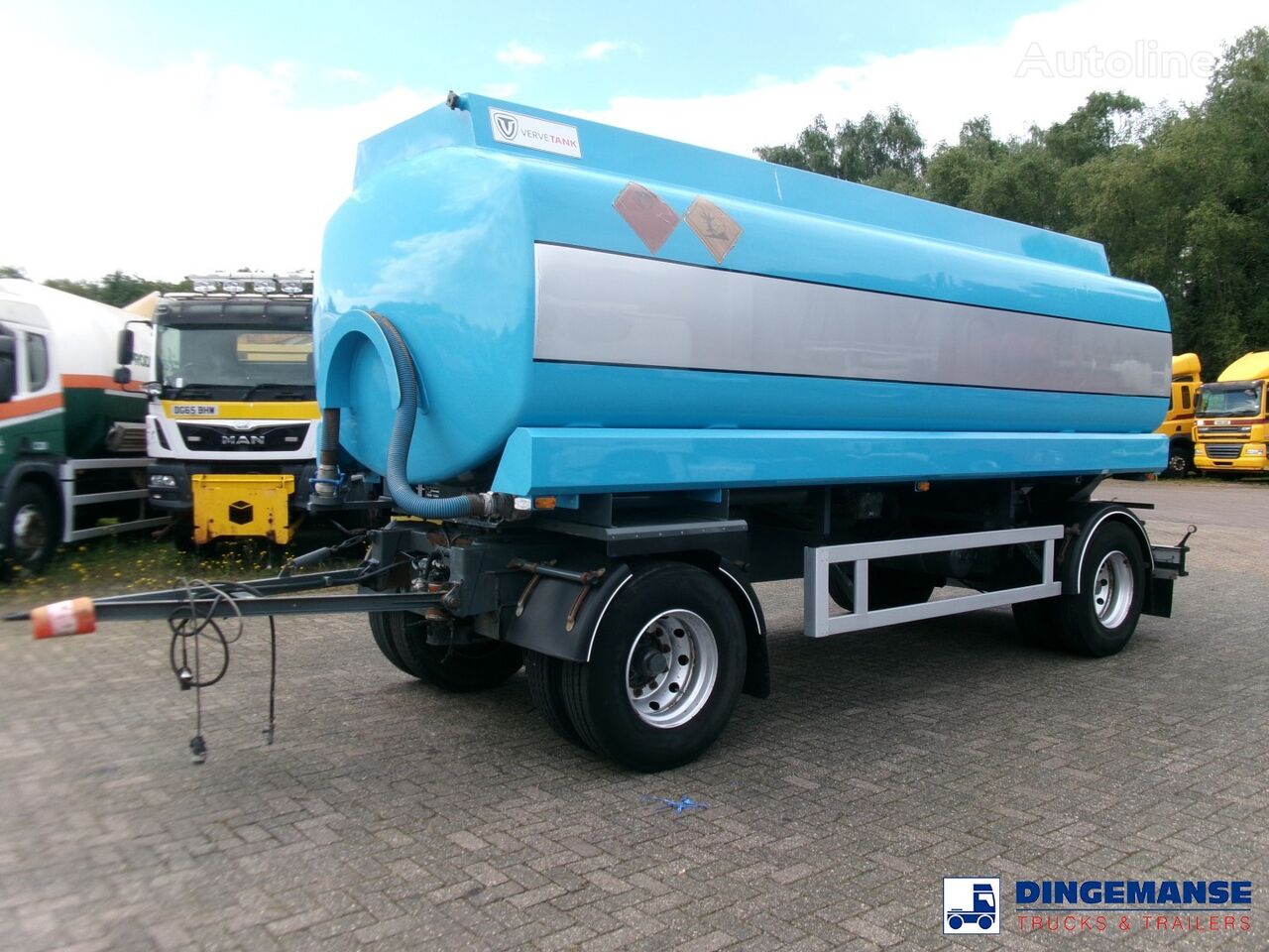 remorque citerne de carburant Stokota Fuel tank drawbar trailer 20 m3 / 2 comp ADR 19-01-2024