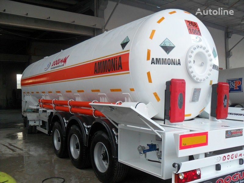 新しいDoğumak AMMONIA NH3 35M3 ガスタンクセミトレーラ