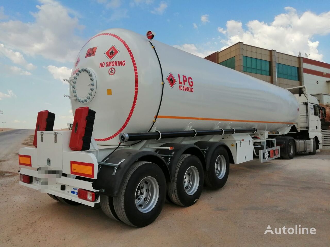 semi-remorque citerne de gaz Doğumak LPG 52 M3 3 AXLES Double Tire neuve