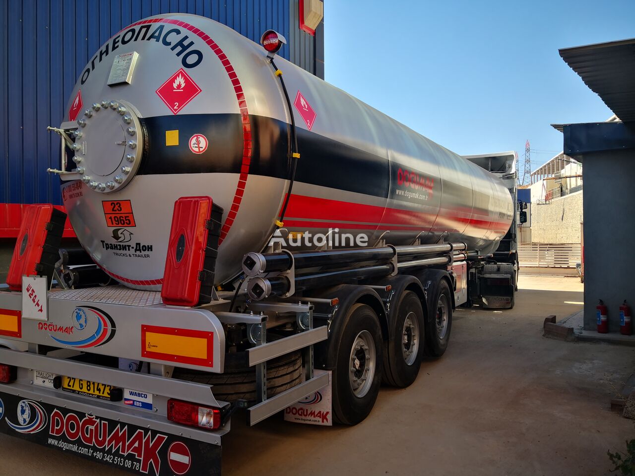 新しいDoğumak LPG SEMI TRAILERS 45 M3 ガスタンクセミトレーラ