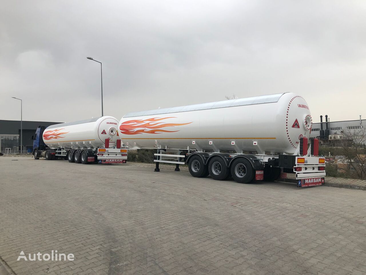 uus gaasipaagiga poolhaagis Harsan 2024 Model 60 m3 (28,5 Tons) Capacity LPG Transport Tanks