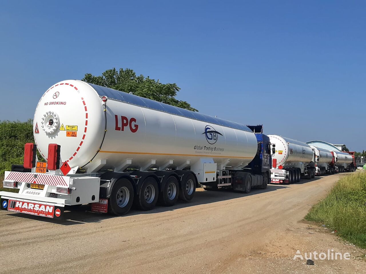 new Harsan 2025 Model 70 m3 (33 Tons) Capacity Semi Trailer LPG Transport T gas tank semi-trailer