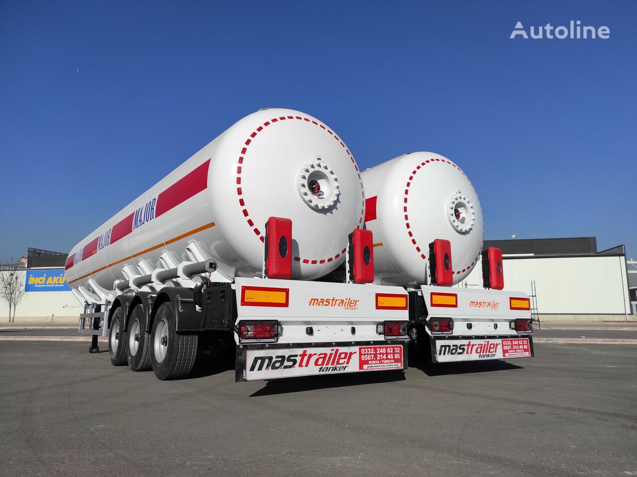 новая полуприцеп газовоз Mas Trailer Tanker 3 Axle 57 m3 LPG Tanker Semi Trailer From Manufacturer