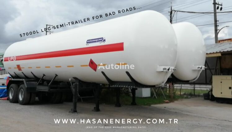 citerne de gaz 42m³ 47m³ 50m³ 57m³ LPG Semi trailer Brand New BY EXPER Kenya ty