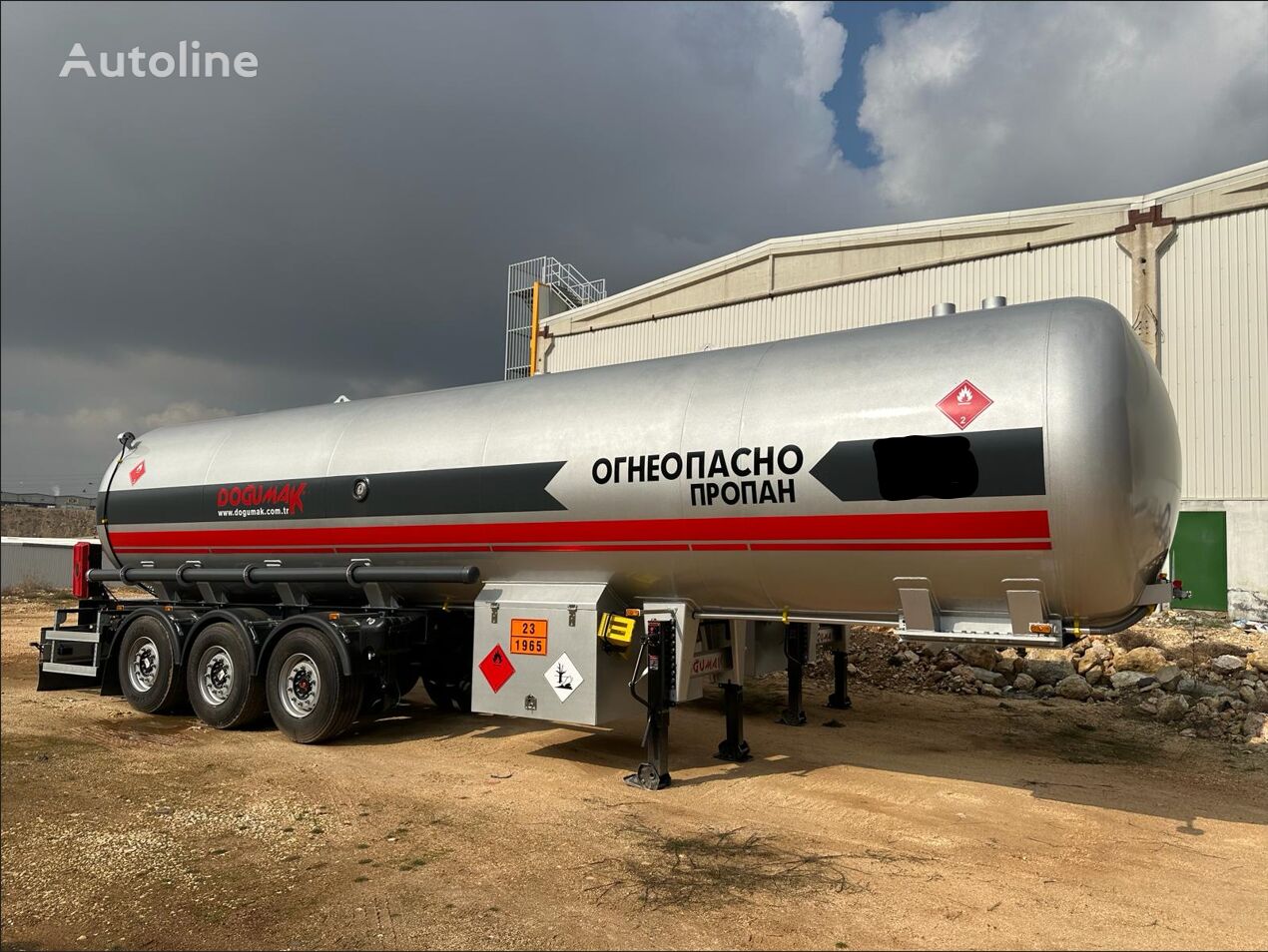 cisternă LPG Doğumak 45 M3 LPG SEMI TRAILER FOR RUSSIA nouă