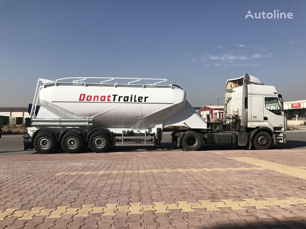 neuer Donat Aluminum Dry Bulk Silo Silotankauflieger