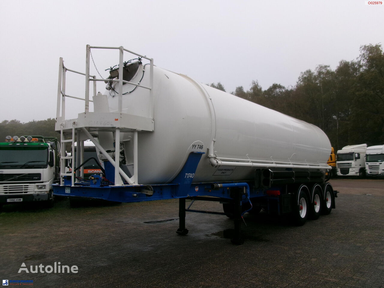 Feldbinder Powder tank alu 41 m3 (tipping) silo tank trailer